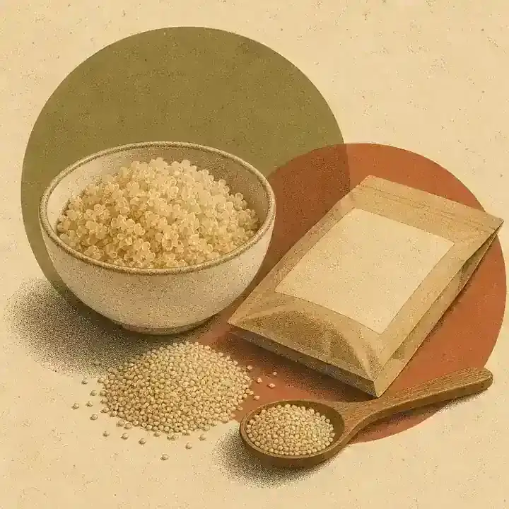 Bol de quinoa și pungă generică fără marcă